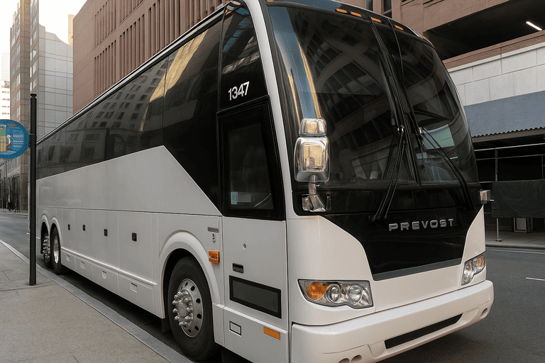 a Charter Bus Rental Thousand Oaks coach bus