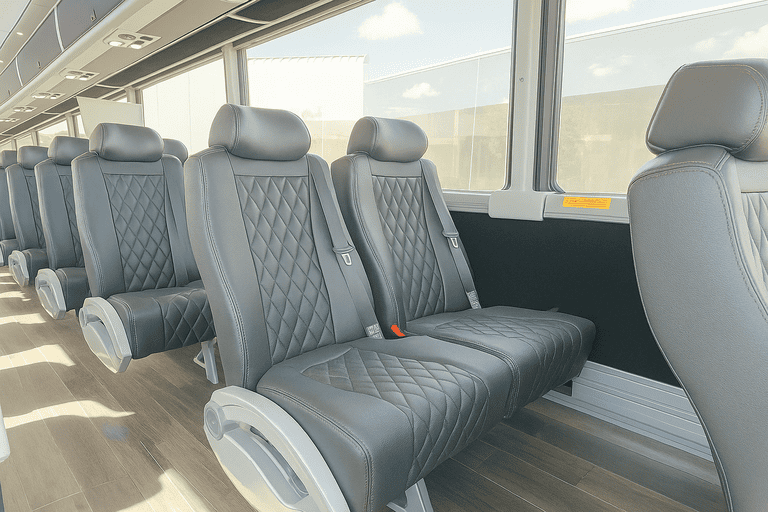 interior of Charter Bus Rental Thousand Oaks charter bus